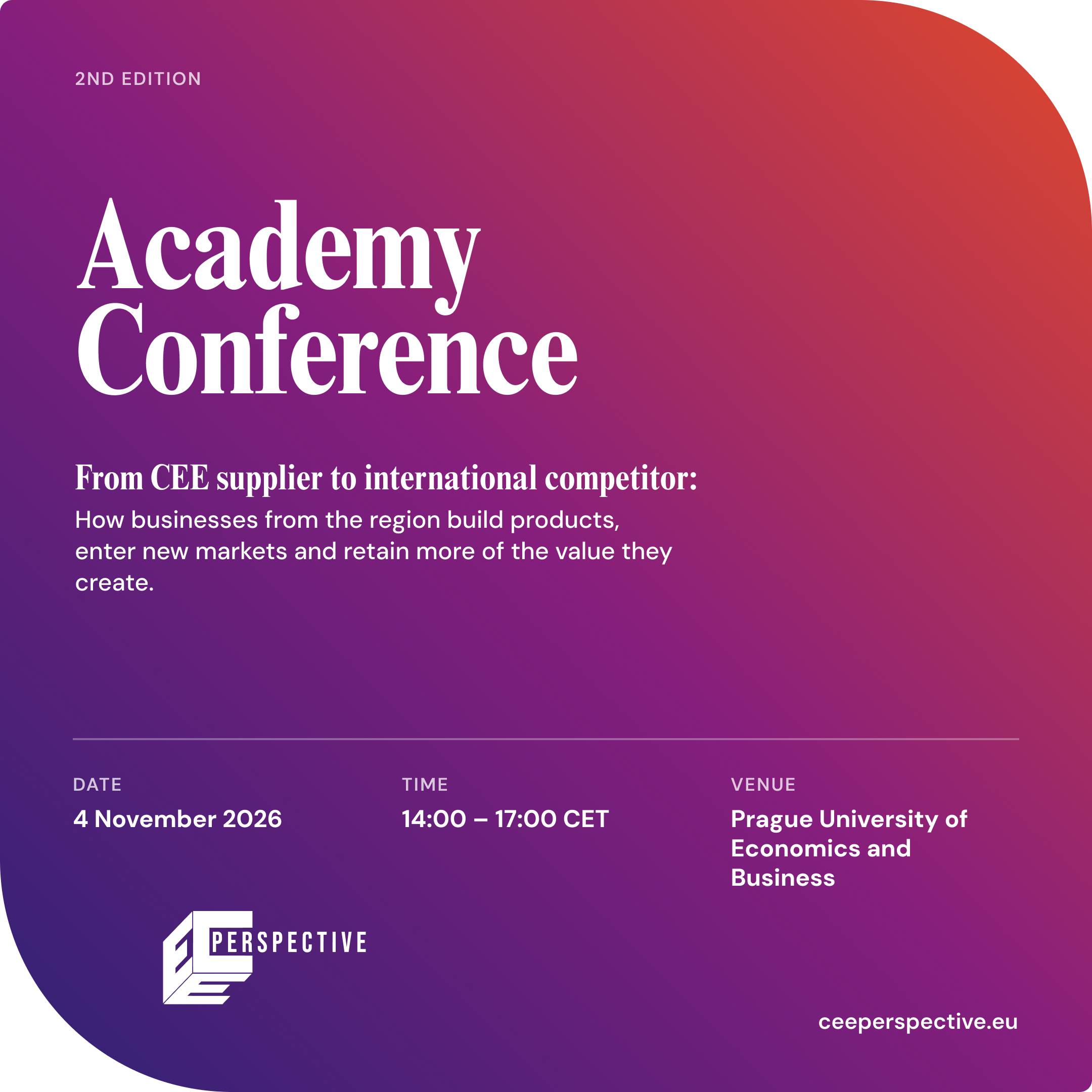 CEE Perspective Academy Conference 2026